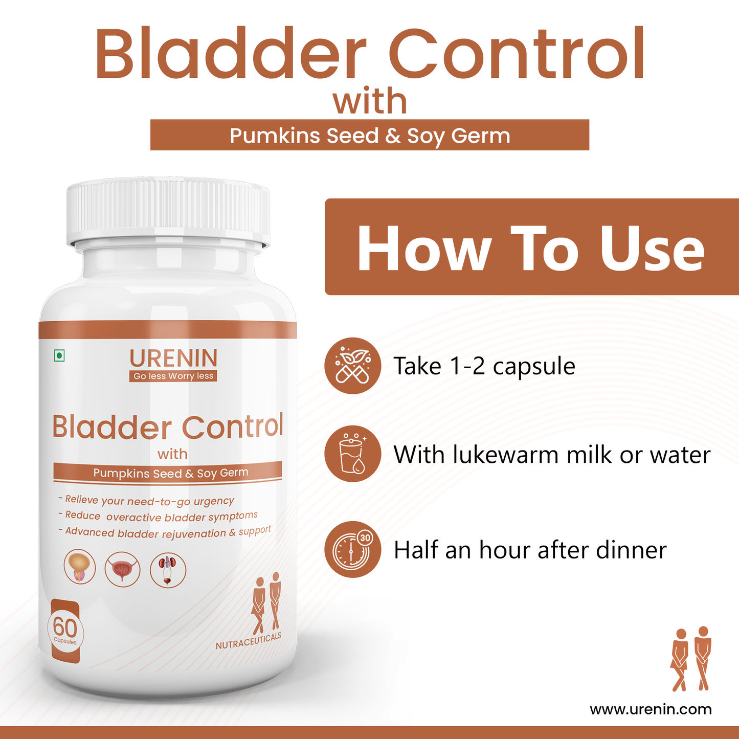 Bladder Control with Pumkins Seed & Soy Germ