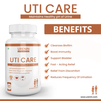 UTI CARE Maintains Healthy pH of Urine